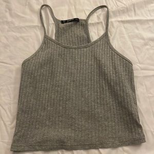 Grey crop top
